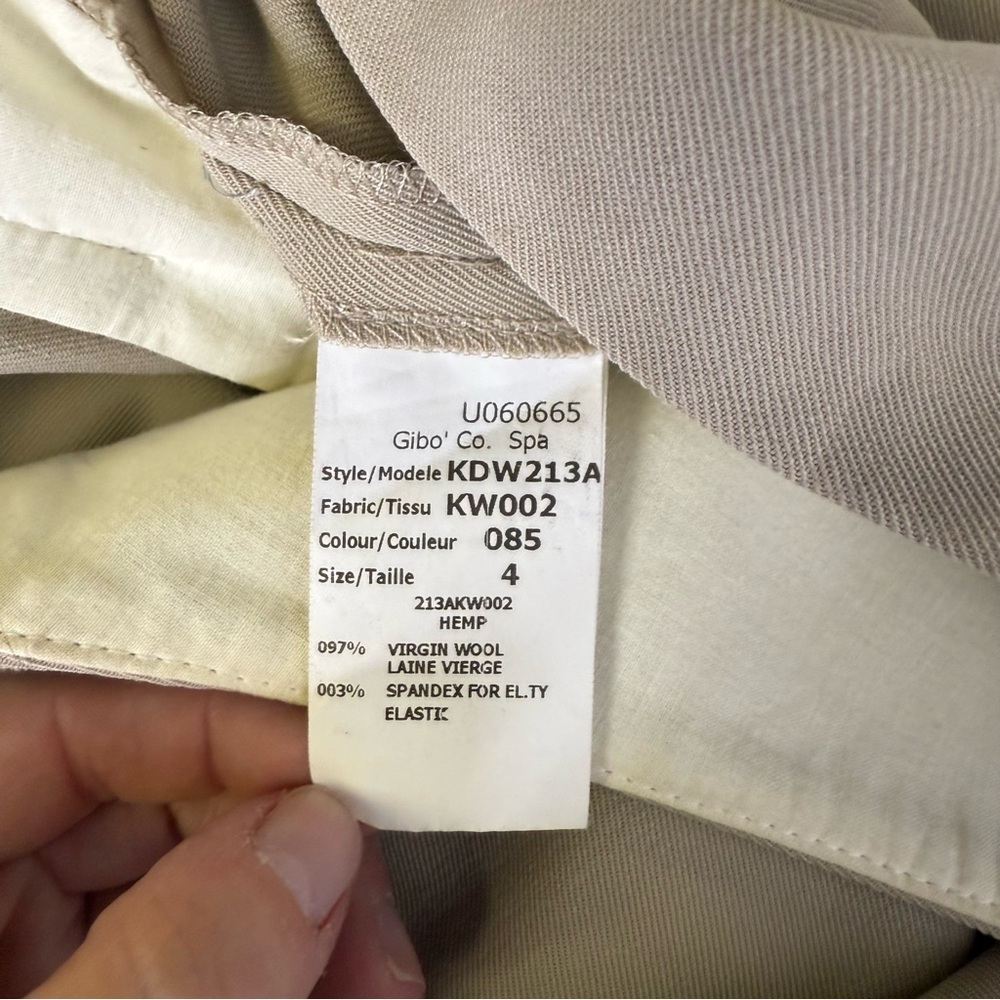 Michael Kors Collection Beige Wool Trouser Women’s Pants Size 4 - Picture 3 of 9